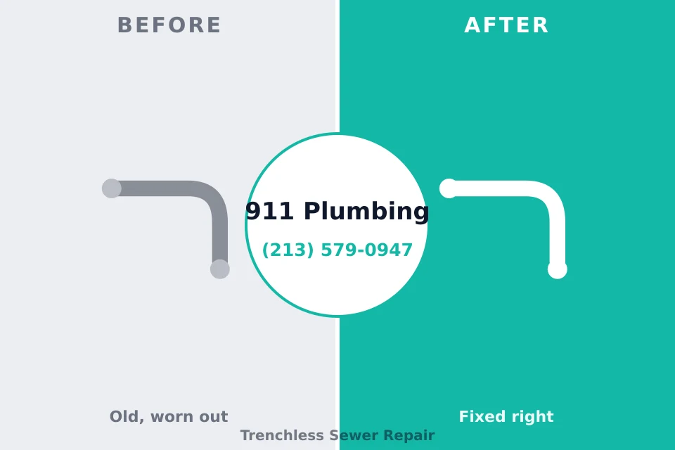 Before and after: plumbing repair Gilman, IL